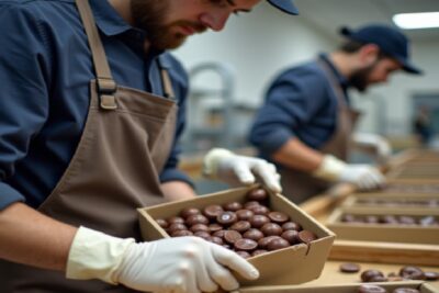 Trabajos para empacar chocolates